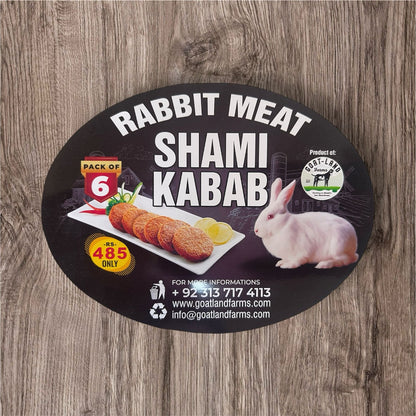 Rabbit Meat Shami Kebab 6 Pcs